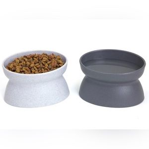 Elevated cat bowls